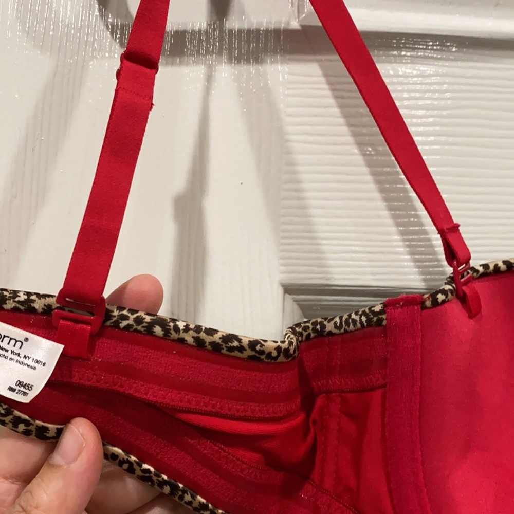 Maidenform Leopard Print Bra 36C Adjustable Strapless Style 09455 - Picture 4 of 4